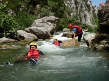 Canyoning and rafting family holiday