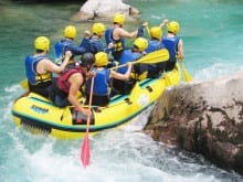 White water rafting in Slovenia