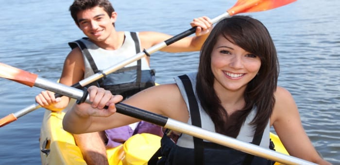 sea kayaking holiday for teenagers